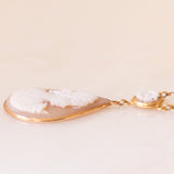 Collier vintage in oro giallo 9K con cammei, anno 1991