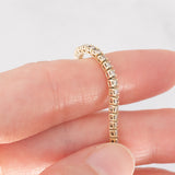 Tennis vintage in oro giallo 14K con diamanti di taglio brillante (1.80ctw ca.), anni ‘90/anni ‘2000