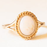 Anello da cocktail vintage in oro giallo 9K con opale (0.20ct ca.), anni ‘60