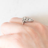 Anello antico in platino con diamanti di taglio vecchia miniera e di taglio rosetta (0.75ctw ca.), anni ‘10/‘20