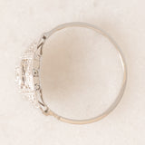 Solitario Art Déco in platino con diamanti, anni ‘30