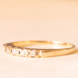 Veretta vintage in oro giallo 9K con diamanti di taglio brillante (0.07ctw ca.), anno 1993