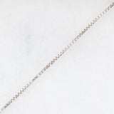 Bracialetto vintage in oro bianco 14K con diamanti (0.24ctw ca.), anni ‘80