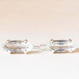 Orecchini in oro bianco 18K con acquamarine (7ctw ca.)