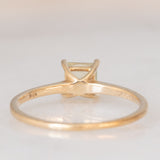 Solitario da cocktail moderno in oro giallo 10K con quarzo citrino (0.35ct ca.), anno 2016