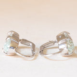 Orecchini in oro bianco 18K con acquamarine (7ctw ca.)