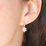 Orecchini vintage in platino con diamanti di taglio brillante (0.60ctw), anni ‘80/‘90