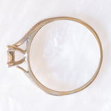 Anello vintage in oro bianco 9K con diamanti (0.34ctw ca.), anni ‘80
