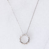 Collana vintage in platino con diamanti (0.15ctw), anni ‘90/anni ‘2000