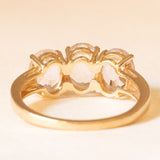 Trilogy vintage in oro giallo 9K con quarzi rosa (3.60ctw ca.), anno 2011