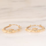 Orecchini Claddagh vintage in oro giallo 9K