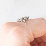 Anello antico in platino con diamanti di taglio vecchia miniera e di taglio rosetta (0.75ctw ca.), anni ‘10/‘20