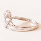 Anello vintage in oro bianco 9K con diamanti (0.25ctw ca.), anno 2009