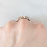 Anello vintage in oro giallo 9K e diamanti (0.15ctw ca.), anno ‘2000