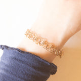 Braccialetto vintage in oro giallo 9K, anni ‘60