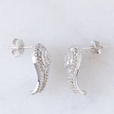 Orecchini vintage in oro bianco 14K con diamanti (0.90ctw ca.), anni ‘80