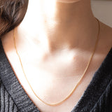 Catenina vintage con maglia ad anelline in oro giallo 18K