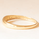 Solitario gypsy in oro giallo e bianco 18K con diamante, anni ‘60