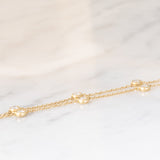 Collier vintage in oro giallo 18K con diamanti di taglio brillante (1ctw ca.), anni ‘70