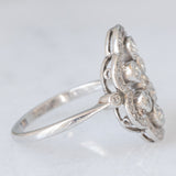 Anello antico in platino con diamanti di taglio vecchia miniera e di taglio rosetta (0.75ctw ca.), anni ‘10/‘20