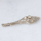 Pendente Art Déco in platino con diamanti (0.15ctw ca.), anni ‘30