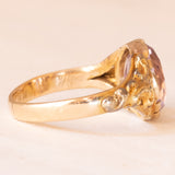 Anello antico in oro giallo 14K con ametista (2.30ct ca.), seconda metà dell’800