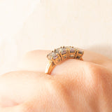 Veretta vintage in oro giallo 9K con topazi mistici (2ctw ca.), anni ‘90/anni ‘2000