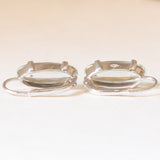 Orecchini in oro bianco 18K con acquamarine (7ctw ca.)