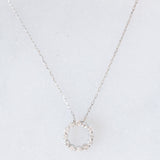 Collana vintage in platino con diamanti di taglio brillante (0.15ctw), anni ‘90