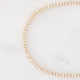 Tennis vintage in oro giallo 14K con diamanti di taglio brillante (1.80ctw ca.), anni ‘90/anni ‘2000