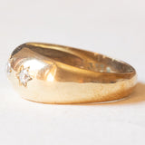 Trilogy gypsy vintage in oro giallo 8K con diamanti di taglio brillante (0.14ctw ca.), anni ‘70