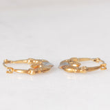 Orecchini Claddagh vintage in oro giallo 9K