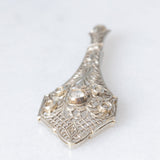 Pendente Art Déco in platino con diamanti (0.15ctw ca.), anni ‘30