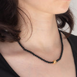 Collana moderna con onice e oro giallo 18K