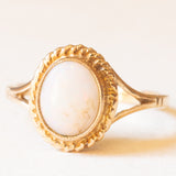 Anello da cocktail vintage in oro giallo 9K con opale (0.20ct ca.), anni ‘60