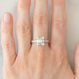 Anello vintage in platino con diamanti (1.07ctw), anni ‘90