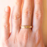 Trilogy gypsy vintage in oro giallo 9K con diamanti (0.02ctw ca.), anni ‘50