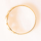 Anello vintage con infinito e cuori in oro giallo 14K