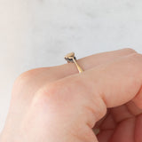 Solitario antico in oro giallo 9K con diamante, anni ‘10