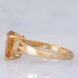 Anello da cocktail vintage in oro giallo 9K con scapolite (1.36ct ca.)