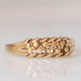 Anello “keeper” vintage in oro giallo 9K