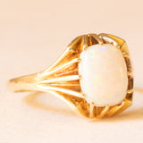 Anello vintage in oro giallo 14K con opale (1.20ct ca.), anni ‘70