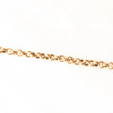 Braccialetto vintage con anelline in oro giallo 9K