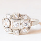Anello Art Déco in oro bianco 18K con diamanti (0.54ctw ca.), anni ‘20/‘30