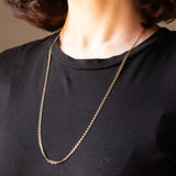 Catenina con maglia “curb” vintage in oro giallo 9K