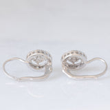 Orecchini in oro bianco 18K con diamanti di taglio brillante (0.40ctw ca.), anni ‘90