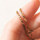 Catenina vintage con maglia a “S” in oro giallo 9K