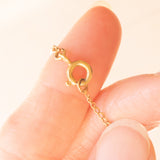 Catenina vintage con maglia ad anelline in oro giallo 18K