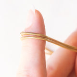 Catenina vintage con maglia a serpente in oro giallo 14K