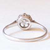 Solitario antico in platino con diamante di taglio brillante (0.59ct ca.), anni ‘30